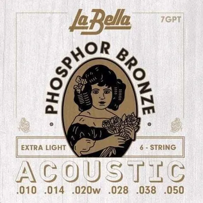 Zdjęcie produktu dla La Bella 7GPT Phosphor Bronze Struny do gitary akustycznej