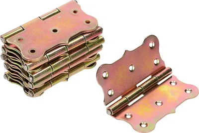 Obrázek produktu pro KOTARBAU® Sada 10 univerzálních závěsů 80x80mm Dekorativní žlutě pozinkované