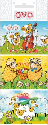 Obrázok produktu pre Košeľky Ovo Baranci, Zmršťovacie 9Ks