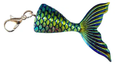 Produktbild von Meerjungfrau Flosse Charm Miniblings Pull Anhänger Nixe Ozean Sirene Spiegel