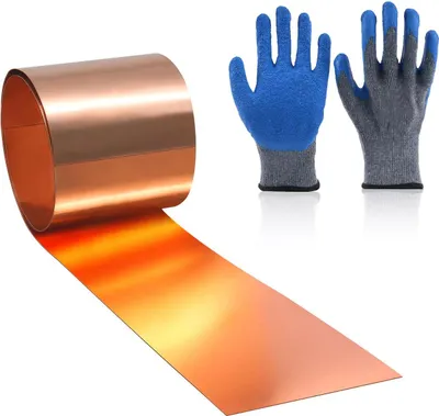 Kupferplattenrolle 3500x100x0,1 mm, 99,9% reines Kupfer