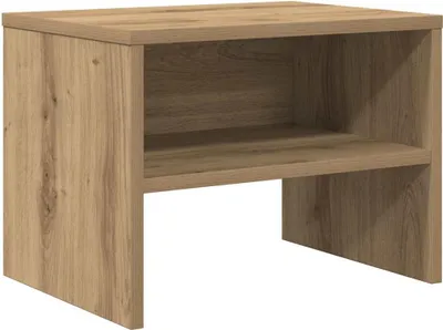 Productafbeelding van Nachtkastje artisanaal eikenkleurig 40 x 30 x 30 cm
