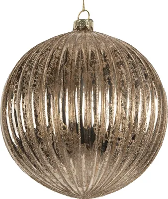 Image de Clayre & Eef Boule de Noël Ø 15x15 cm Verre transparent