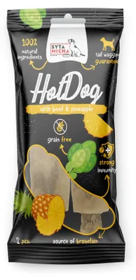 Obrázek produktu pro Hotdog Hovězí s ananasem 2 ks