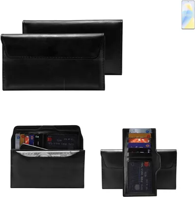 Produktbild von K-S-Trade Handy Hülle kompatibel mit Wiko 5G Schutz Hülle Tasche Schutz Case Handytasche Kunstleder schwarz, 1x