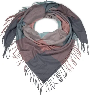 Image de styleBREAKER Écharpe XXL pour femme, motif à carreaux multicolore et franges, chaude écharpe d'hiver, écharpe de couverture 01017116