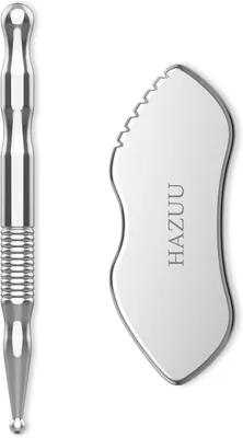 Produktbild von Gua Sha Tool aus Edelstahl, Akupunktur Stift, für Tiefengewebsmassage, Triggerpunkt Therapie
