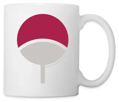 Produktbild von Spreadshirt Naruto Symbol Uchiha Clan Tasse, One size, Weiß