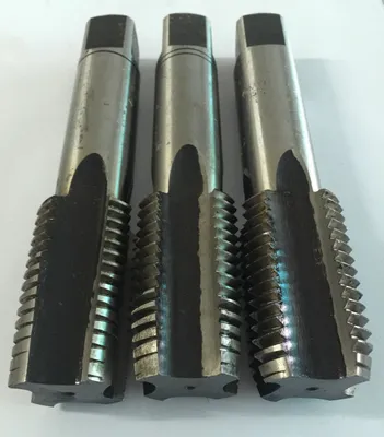 Produktbild von Handgewindebohrersatz 3tlg 7/8" HSS Gewindebohrer Amerikanisches Grobgewinde