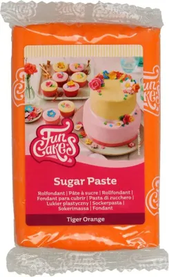 Produktbild von FunCakes Rollfondant Tiger Orange 250 g
