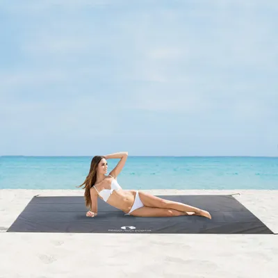 Productafbeelding van Zandvrije strandmat – zandbestendige stranddeken, waterdicht, geschikt voor buiten, strand, picknick, camping