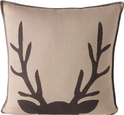 Produktbild von Kissen Vilbert, Hirsch, Beige/Dunkelgrau, 50x50 cm