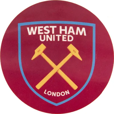 Obrázok produktu pre West Ham United FC - Nálepka na auto, Crest TA11442 (jedna veľkosť) (vínovo červená/nebesky modrá)