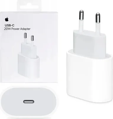 Zdjęcie produktu dla 100% ORYGINALNA ŁADOWARKA ZASILACZ DO APPLE iPhone iPad 20W USB-C MHJE3ZM/A