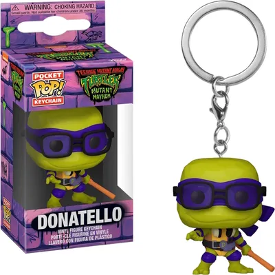 Produktbild von Teenage Mutant Ninja Turtles Mutant Mayhem - Donatello - Schlüsselanhänger Funko Pocket POP! Keychain