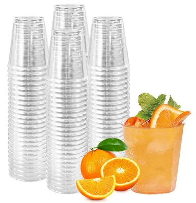 Imagen del producto de Vasos transparentes para shots, de 5 cl, paquete de 100 unidades, reutilizables, ideales para fiestas