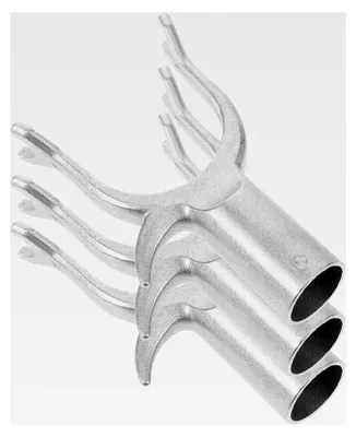 Produktbild von 3 Stück Kleiderstangenkopf aus Aluminiumlegierung mit 19 cm Innendurchmesser