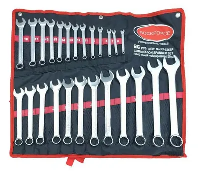 Zdjęcie produktu dla KLUCZE PŁASKO-OCZKOWE 6-32 mm Zestaw 25 szt.