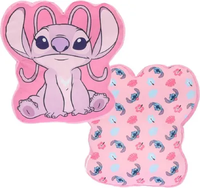 Immagine prodotto di Cuscino Lilo & Stitch 3D design angelo - 40cm grande cuscino accogliente cuscino decorativo