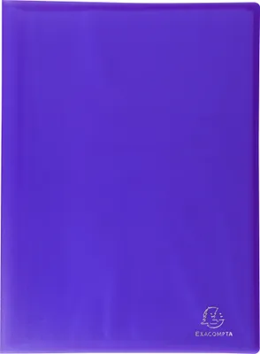 Produktbild von Exacompta 12x Sichtmappe PP 500µ + 30 Hüllen , A4, Violett, 85366E