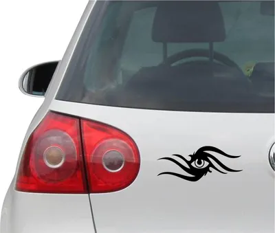 Produktbild von Aufkleber / Autoaufkleber - JDM - Die cut - Tribal Eye Decal Fenster Laptop - Folie Sticker - schwarz - 149mmx60mm