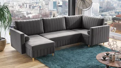 Obrázek produktu pro Sedací souprava WARNER šedá - MONOLITH 92