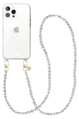 Produktbild von Pearlfection Transparant Cord Hülle - Long cord  - Kompatibel mit iPhone 13 Pro Max