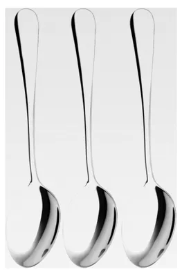 Produktbild von Edelstahl 304 Esslöffel, Suppenlöffel, Tafellöffel, 17 cm, Set mit 3 Stück