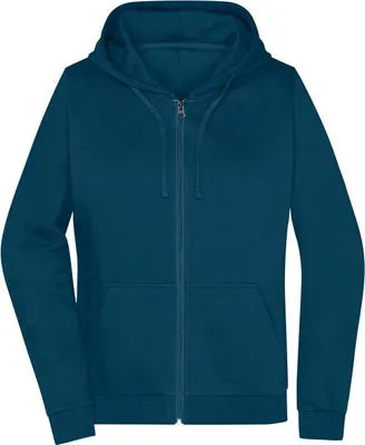 Produktbild von Klassische Sweatjacke mit Kapuze petrol, Gr. L