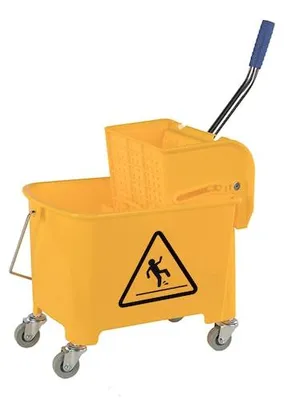 Productafbeelding van METRO PROFESSIONAL schoonmaakwagen, 27 x 57 x 67 cm, 20 liter, materiaalmix, geel
