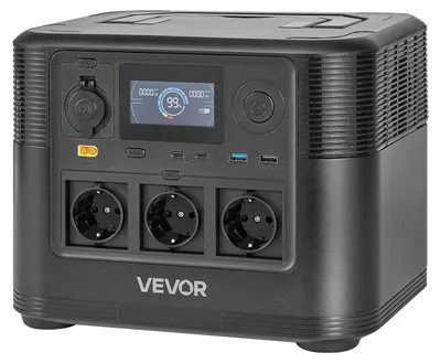 Obrázok produktu pre Prenosná elektrická stanica, solárna elektráreň s výkonom 1800 W, záložná batéria LiFePO4 s kapacitou 1008 Wh a 8 výstupnými portmi pre núdzové situácie v domácnosti, kempovanie v prírode a cestovanie karavanom (solárny panel nie je súčasťou balenia)