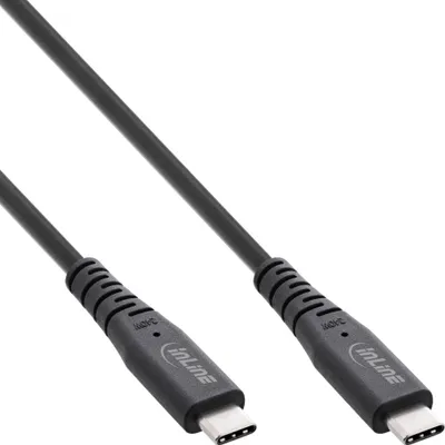 Obrázek produktu pro InLine 35902I, 2 m, USB C, USB C, USB4 Gen 3x2, 40 Gbit/s, Černá