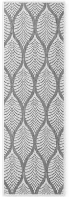 Productafbeelding van Hanse Home vloerkleed Liora, geschikt voor binnen en buiten, waterbestendig, robuust, wit-grijs - 80x250 cm