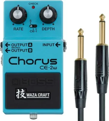 Produktbild von Boss CE-2W Waza Craft Chorus Pedal mit Kabel