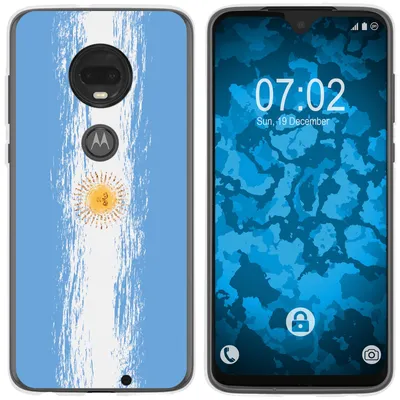 Produktbild von PhoneNatic Case kompatibel mit Motorola Moto G7 Plus Silikon-Hülle WM Argentinien M1