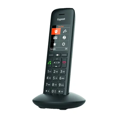 Zdjęcie produktu dla Gigaset C570HX, Telefon w systemie DECT, Zestaw słuchawkowy bezprzewodowy, Głośnik, 200 wejścia, Nazwa i identyfikacja dzwoniącego, Czarny