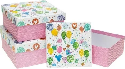Produktbild von Geschenkbox für Kinder, 3 Stück, Luftballons ROZETTE