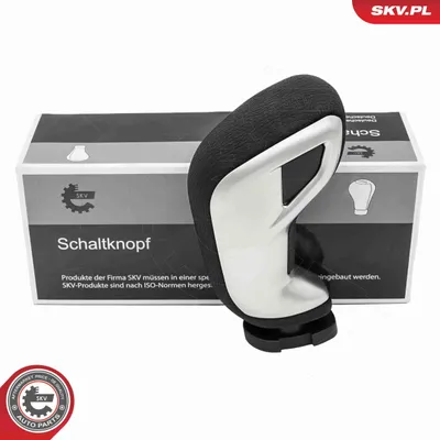 Obrázok produktu pre ESEN SKV hlavica radiacej páky, čierna/strieborná, plastová, vhodná pre PEUGEOT 508 SW I (8E), 5008 (0U, 0E), 508 I (8D), sedan 408 a pre CITROËN