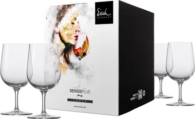 Zdjęcie produktu dla Eisch Vorteilset 2 Stück 4 Mineralwassergläser 500/162 im Geschenkkarton SUPERIOR SENSISPLUS 25006162 und Geschenk + Spende