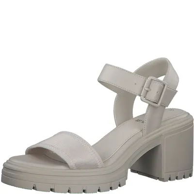 Produktbild von s.Oliver Damen Sandale Plateausohle Blockabsatz 5-28327-20, Größe:41 EU, Farbe:Beige
