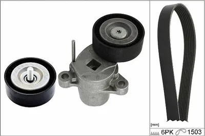 Produktbild von INA 529 0338 10 Keilrippenriemensatz für FORD Fiesta Mk6 Schrägheck (JA8, JR8)