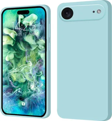 Produktbild von Hülle für Apple iPhone 17 Air Case Cover Bumper Silikon Softgrip Schutzhülle Farbe: Hellblau