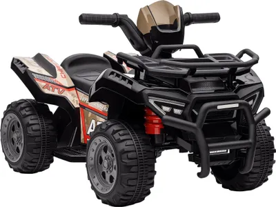 Zdjęcie produktu dla HOMCOM Dziecięcy Quad Elektryczny 6V Dziecięcy Quad z funkcją jazdy do przodu, muzyką, Elektryczny Quad dla dzieci w wieku 1,5-3 lat, Czarny