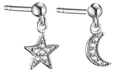 Thomas Sabo H2374-051-14 Damen-Silberohrringe Stern und Mond 1