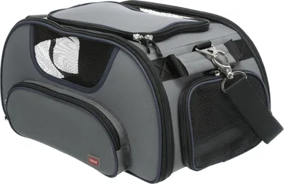 Produktbild von TRIXIE Airline Tasche Wings - grau/blau - 28 × 23 × 46 cm