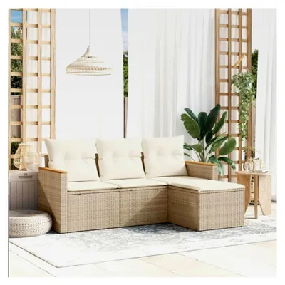 Produktbild von Gartenlounge Rattan Sofa Ecklounge für Balkon und Garten