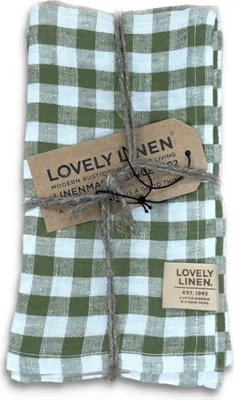 Produktbild von Lovely Linen Linen Lovely Serviette Leinen square jeep green(1 Stück)