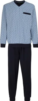 Produktbild von GÖTZBURG Herren Pyjama blau bedruckt 1er Pack Größe: 6466