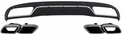Produktbild von Diffusor für Mercedes C W205 S205 Standard 14-18 Auspuffblenden C63 Look.
