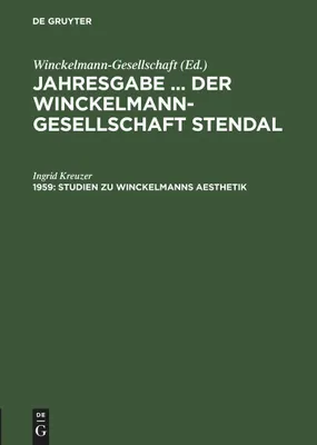 Produktbild von Studien zu Winckelmanns Aesthetik
